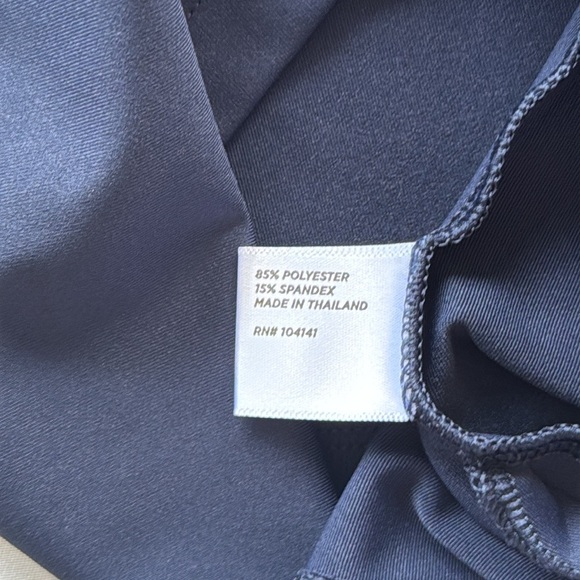 Lady Hagen Navy Blue Clubhouse Long Sleeve Polo Plaid Johnny Collar Sz M - Picture 10 of 11